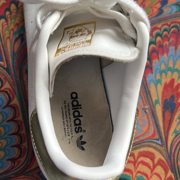 Gold Stan Smith Sneakers Sz 39.5 - Picture 11 of 12